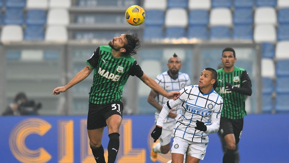 281120 Sassuolo Inter Alexis Sánchez y Arturo Vidal 281120 Sassuolo Inter Alexis Sánchez y Arturo Vidal