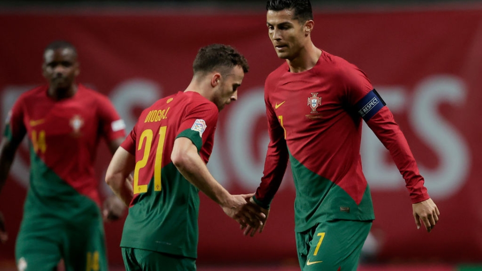 Diogo Jota e Cristiano Ronaldo Diogo Jota e Cristiano Ronaldo