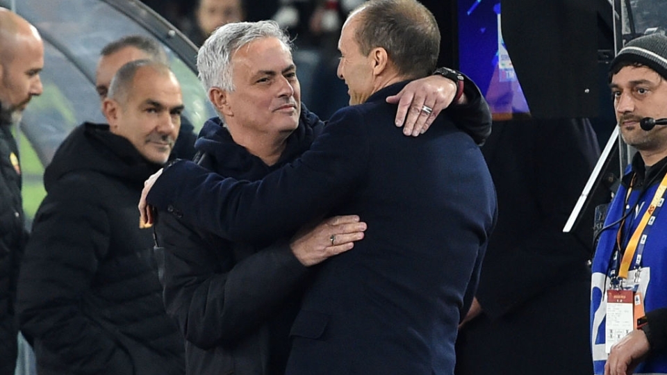 José Mourinho e Massimiliano Allegri
