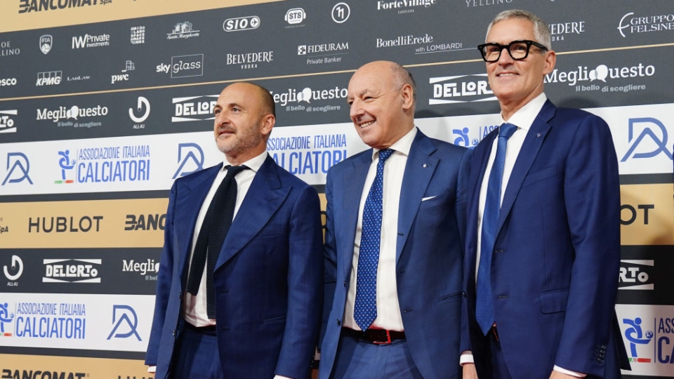 Piero Ausilio, Giuseppe Marotta e Alessandro Antonello, Inter