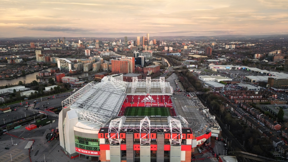 Old Trafford inquadrato dall\ Old Trafford