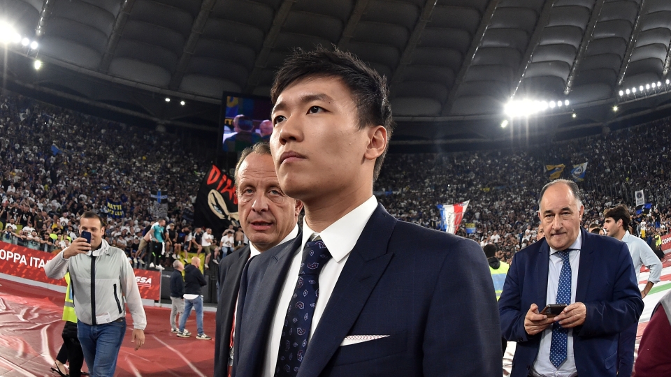 Zhang dopo la finale di Coppa Italia vinta dalla sua Inter contro la Fiorentina Steven Zhang