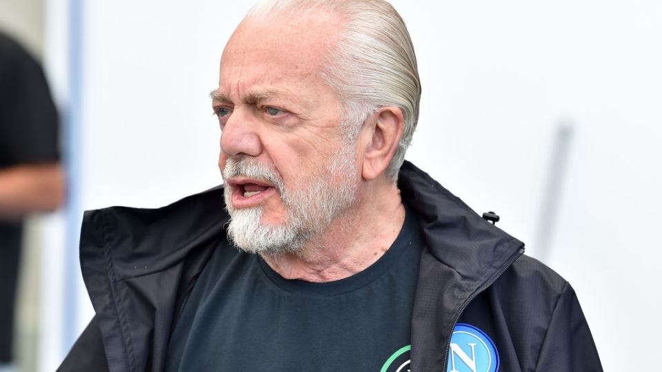 Il presidente del Napoli Aurelio De Laurentiis
