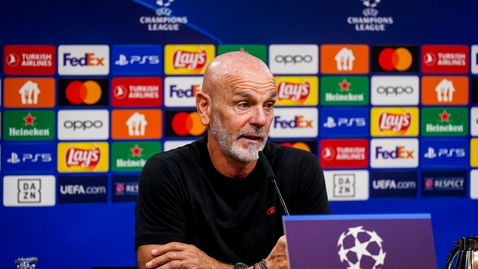 Il tecnico del Milan Stefano Pioli