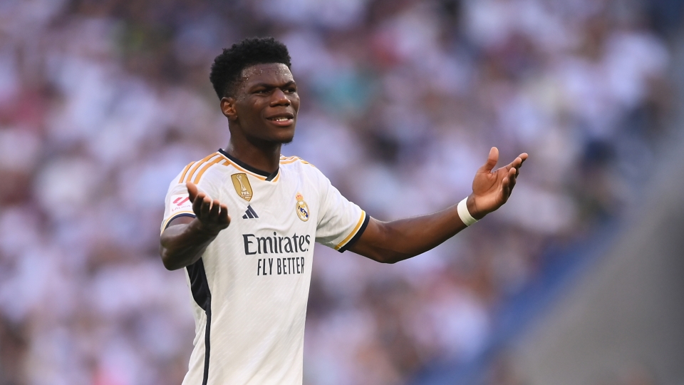 Tchouameni con la maglia del Real Madrid Tchouameni, Real Madrid, La Liga