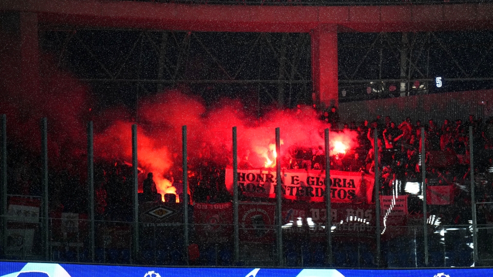 I tifosi del Benfica al San Sebastian