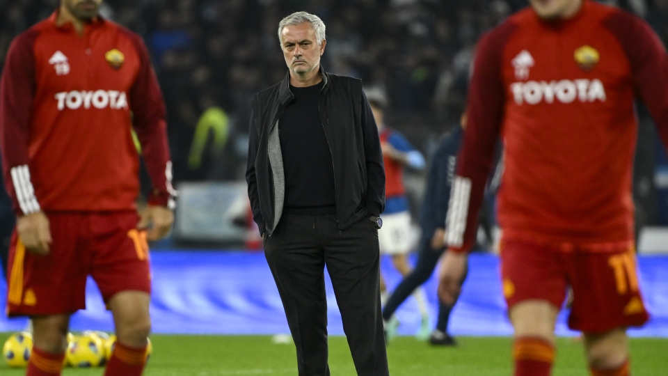 Josè Mourinho prima di Lazio-Roma Roma, Josè Mourinho