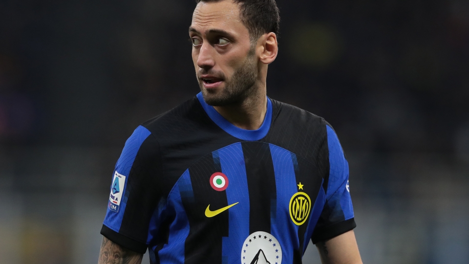 Hakan Calhanoglu durante Inter-Lecce Hakan Calhanoglu