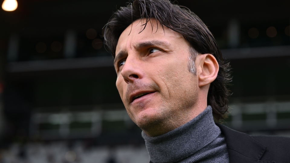 Cioffi durante la partita contro la Salernitana Gabriele Cioffi