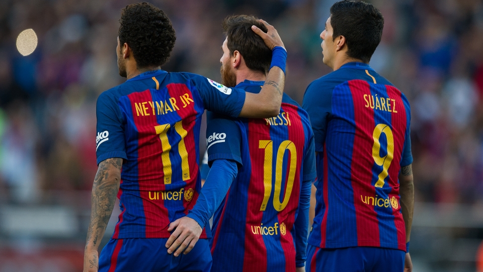 Lionel Messi, Luis Suarez, Neymar