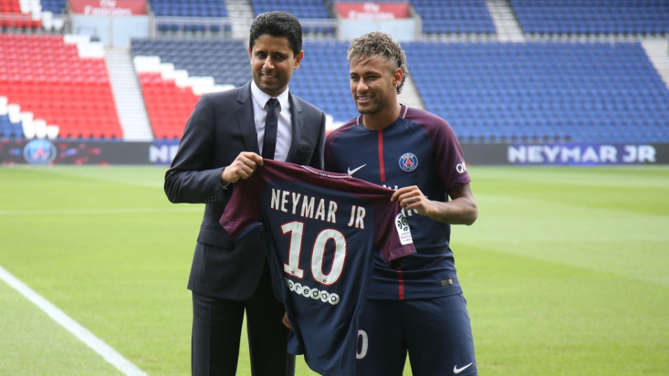 Nasser Al-Khelaifi e Neymar