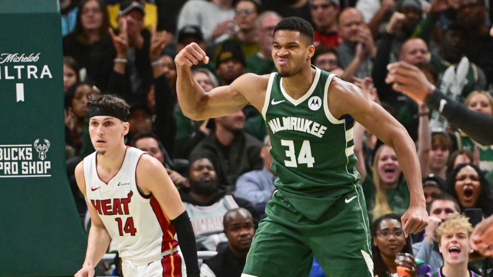 Grazie soprattutto ai 33 punti di Antetokounmpo, i Bucks sono tornati al successo opposti agli Heat Giannis Antetokounmpo