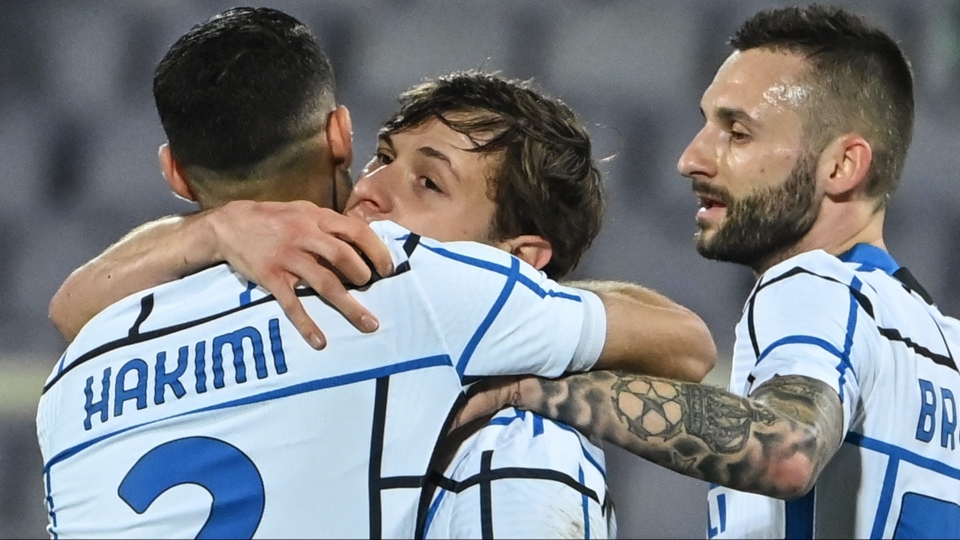 Achraf Hakimi Nicolò Barella Fiorentina Inter