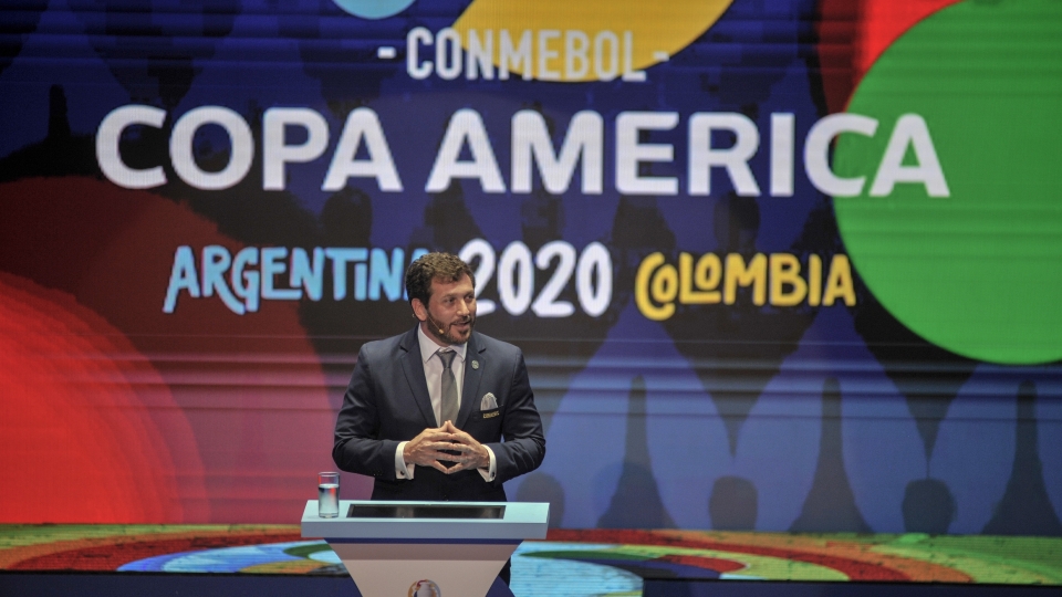 Alejandro Dominguez Copa America Argentina and Colombia 2020 Draw 12032019 Alejandro Dominguez Copa America Argentina and Colombia 2020 Draw 12032019