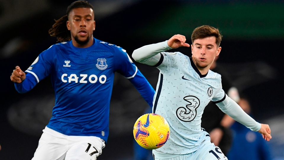 Alex Iwobi Everton Mason Mount Chelsea 2020-21