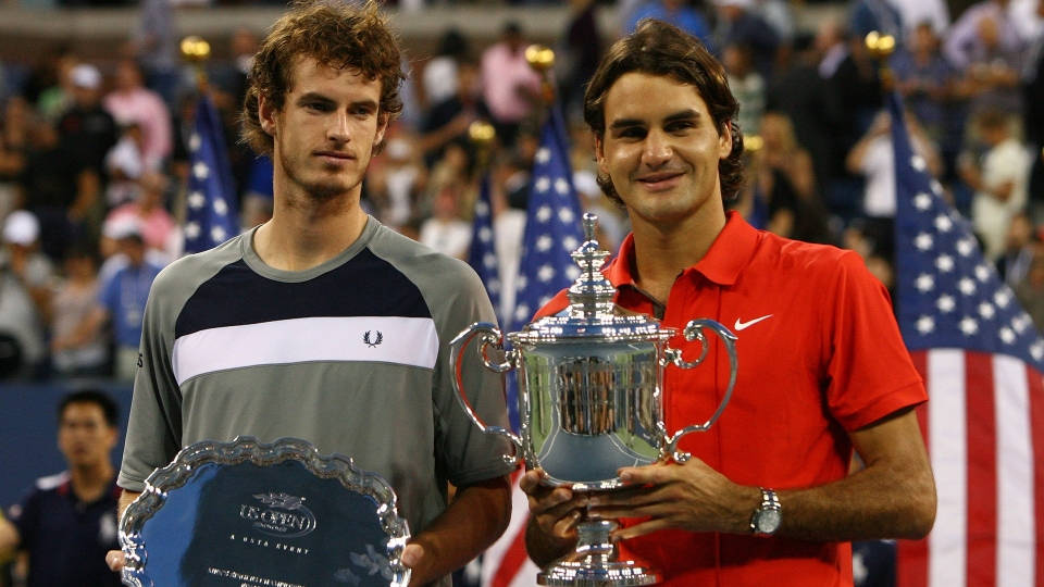 Andy Murray and Roger Federer