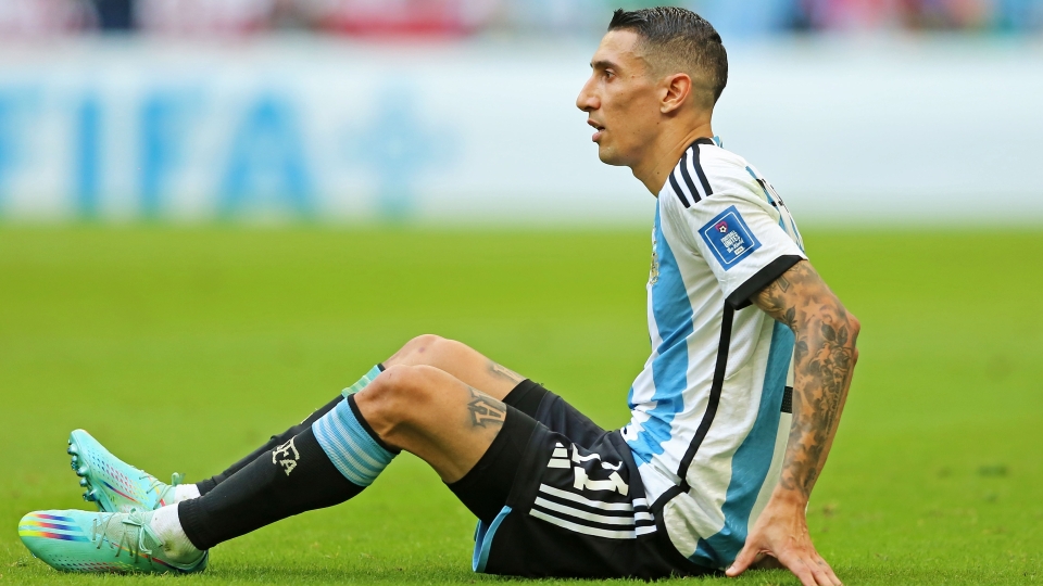 Angel Di Maria Argentina v Arabia Saudita Copa Mundial 11222022