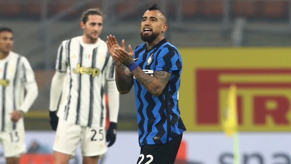 Squalificati Coppa Italia: un turno a Sanchez, Vidal e Romero Arturo Vidal Inter Juventus 2020-2021