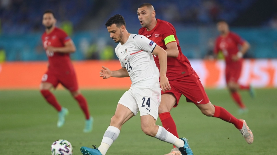 Alessandro Florenzi Burak Yilmaz Italy Turkey Euro 2021