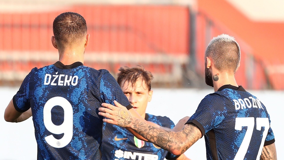 Barella, Brozovic, Dzeko