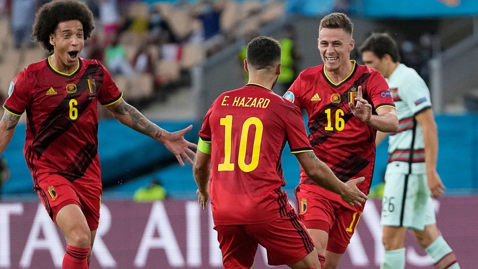 Belgium Portugal Eden Thorgan Hazard Euro 2020