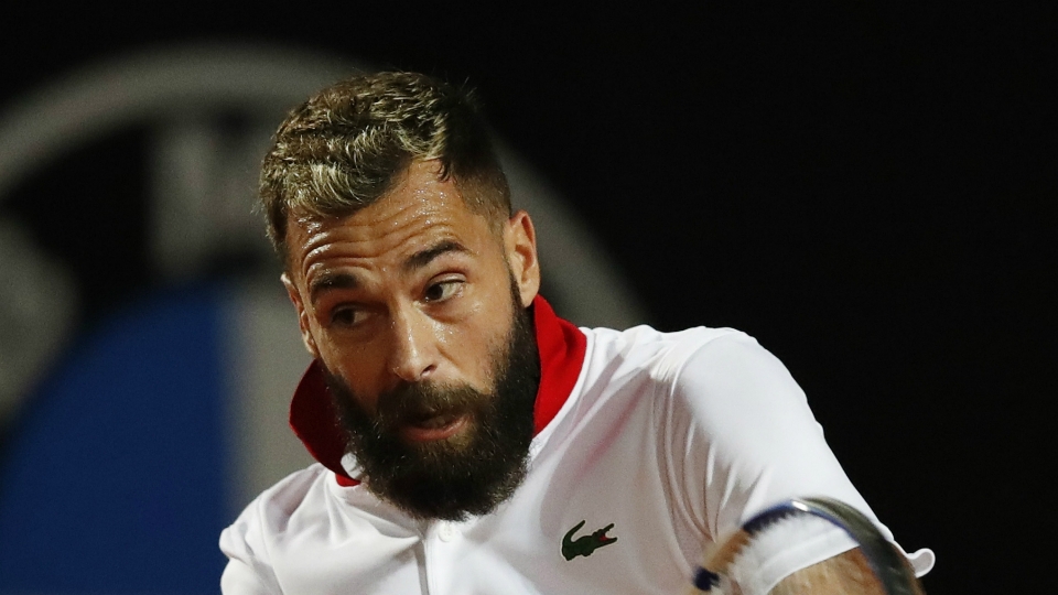 Benoit Paire in action at the Internazionali BNL D\ Benoit Paire in action at the Internazionali BNL D\