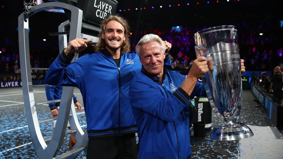 Bjorn Borg e Stefanos Tsitsipas