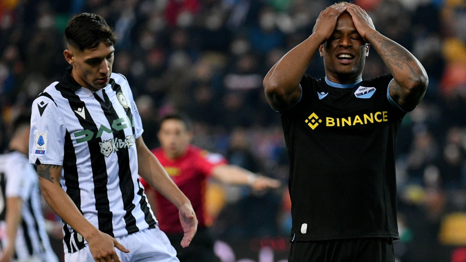 Jovane Cabral durante Udinese-Lazio Cabral