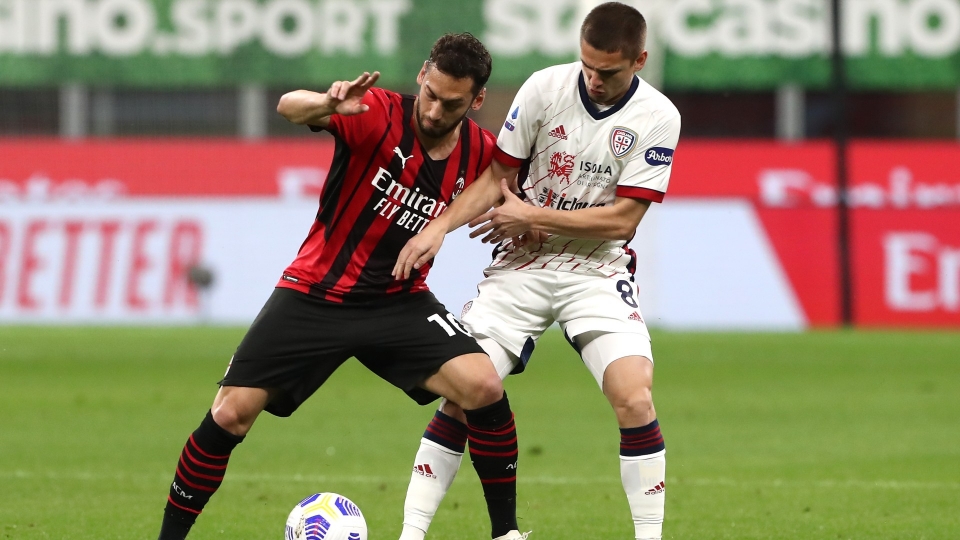 Calhanoglu Marin Milan Cagliari