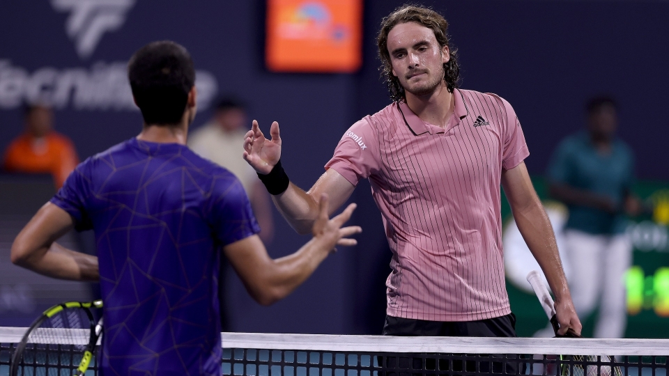 Carlos Alcaraz e Stefanos Tsitsipas