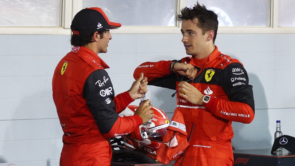 Carlos Sainz e Charles Leclerc
