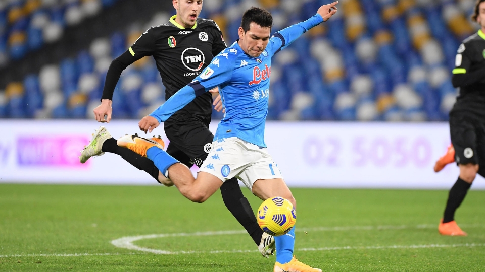 Coppa Italia: Napoli-Spezia 4-2, le foto