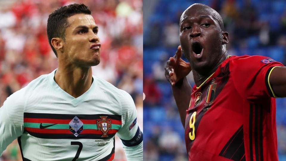 Cristiano Ronaldo and Romelu Lukaku have each scored twice