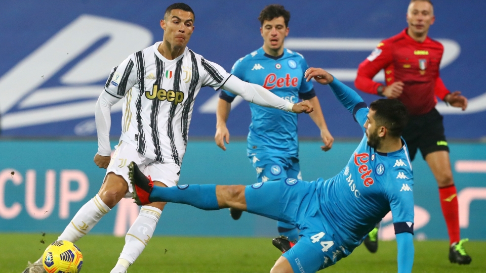 Cristiano Ronaldo Juventus v Napoli Supercopa Italia 01202021