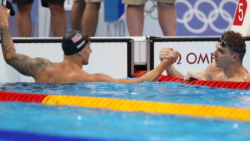 Caeleb Dressel e Alessandro Miressi