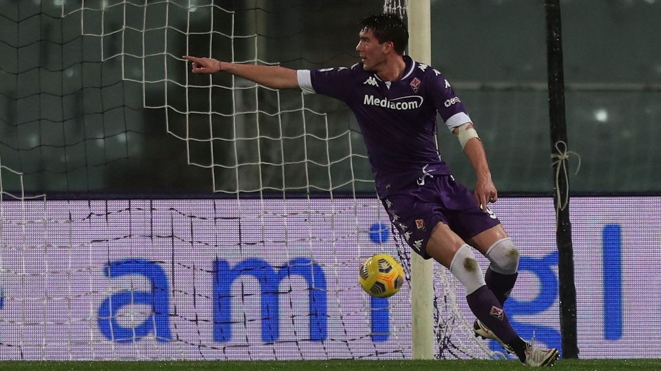 Dusan Vlahovic Fiorentina Crotone Serie A