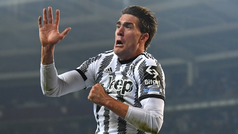 Dusan Vlahovic celebrates scoring the winner against Torino Dusan Vlahovic