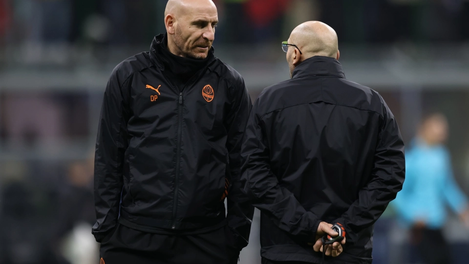Davide Possanzini, vice di Roberto De Zerbi ai tempi dello Shakhtar Donetsk. Foto di Jonathan Moscrop per Getty Images