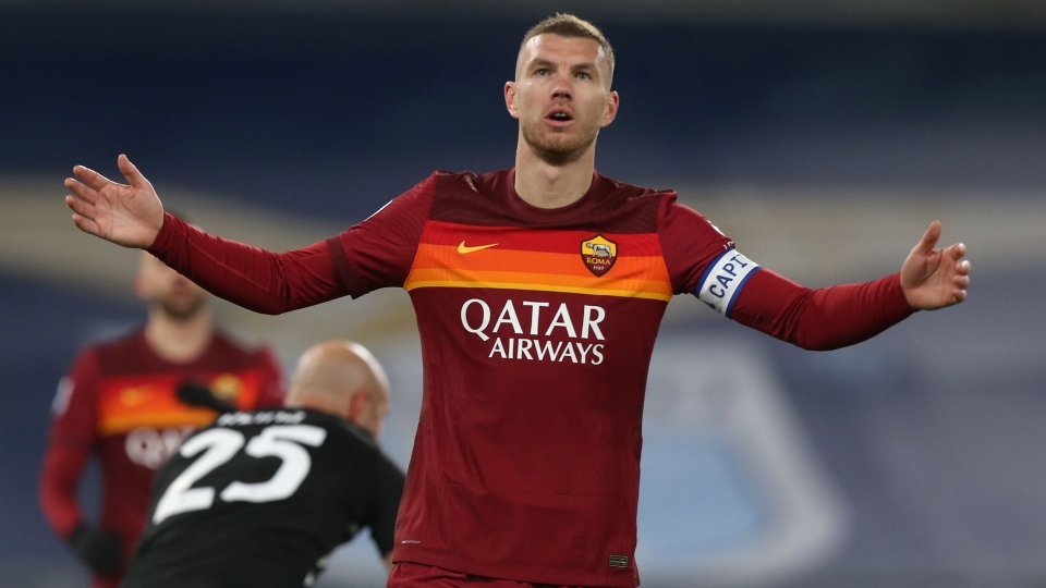 Edin Dzeko Lazio Roma Serie A Edin Dzeko Lazio Roma Serie A