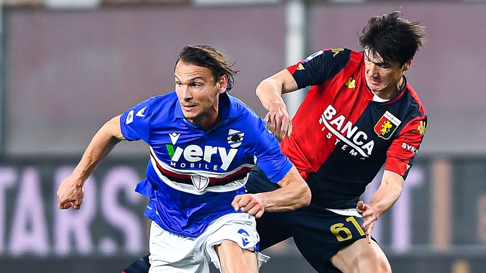 Ekdal Shomurodov Genoa Sampdoria Serie A Ekdal Shomurodov Genoa Sampdoria Serie A