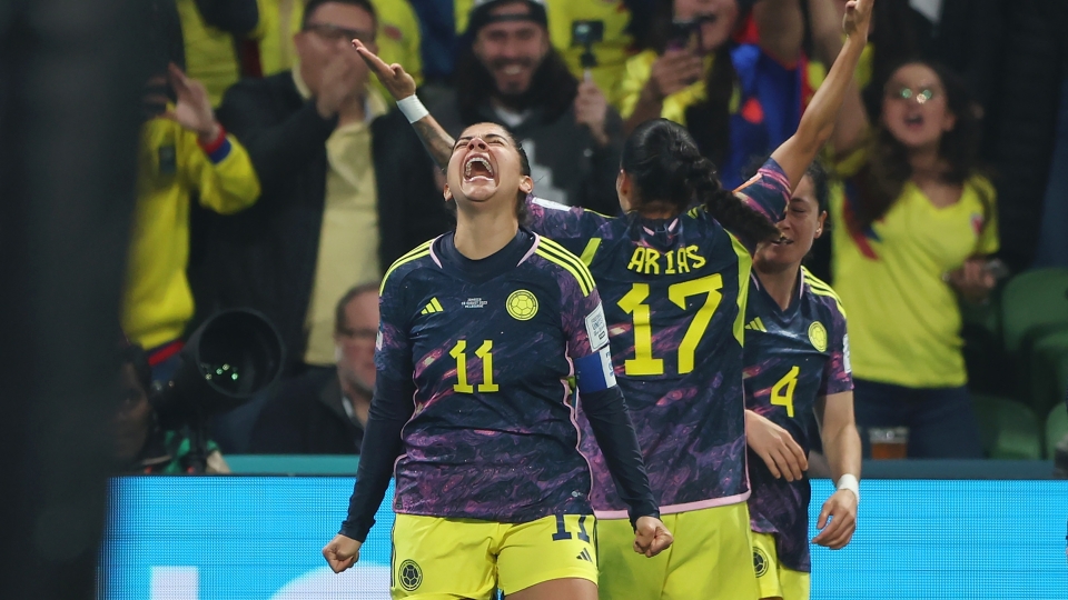 Esultanza Colombia donne