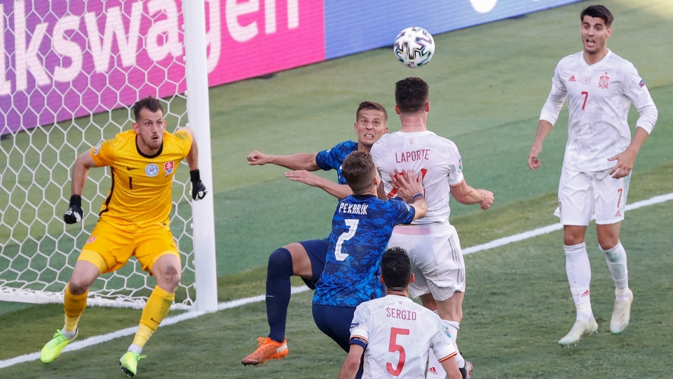 Euro 2020, le foto di Slovacchia-Spagna