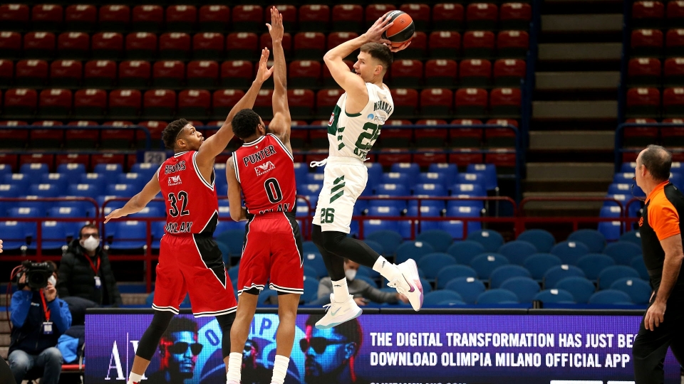 Eurolega: Olimpia-Panathinaikos 77-80