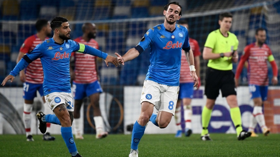 Europa League: Napoli-Granada 2-1, le foto