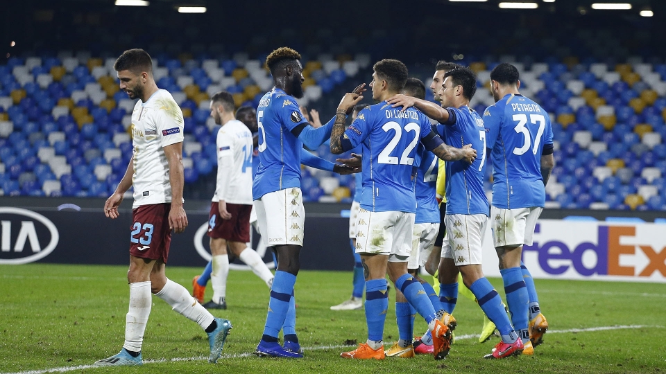 Europa League: Napoli-Rijeka 2-0, le foto