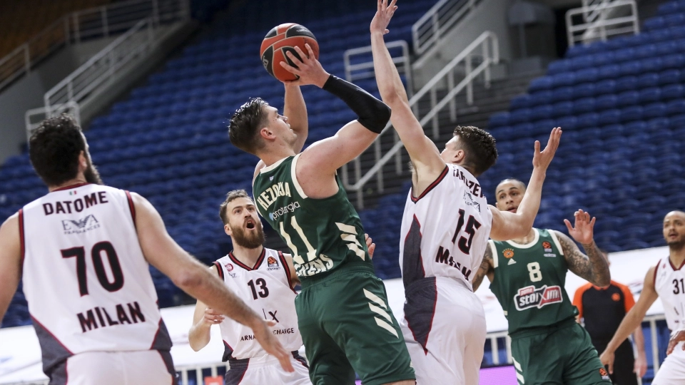 Eurolega: Panathinaikos - AX Armani Exchange Milan 86 - 83, le foto