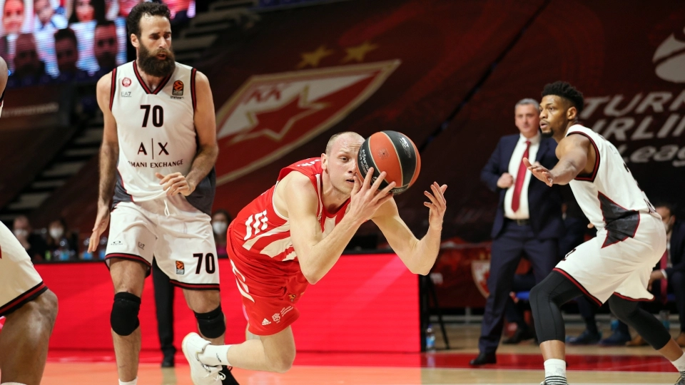 Eurolega: Stella Rossa-Olimpia Milano 72-93, le foto