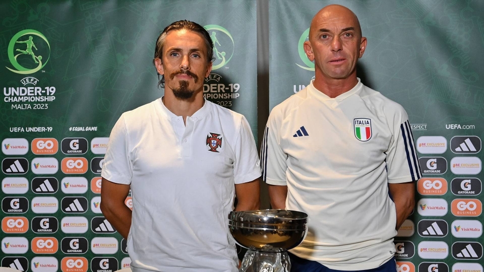 I CT Milheiro e Bollini Finale Portogallo - Italia