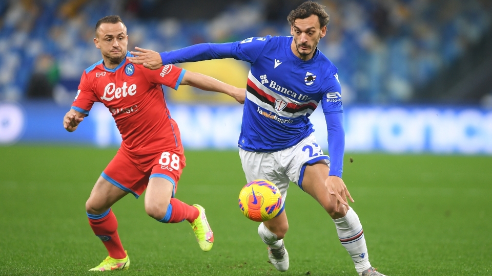 Gabbiadini Lobotka Napoli Sampdoria Gabbiadini Lobotka Napoli Sampdoria