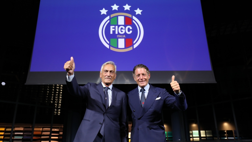 Gabriele Gravina Lapo Elkann FIGC
